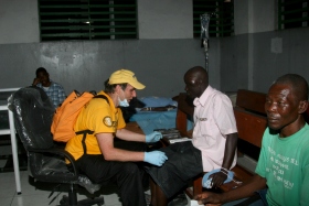 David lavora nell’ospedale generale di Port-au-Prince, ad Haiti